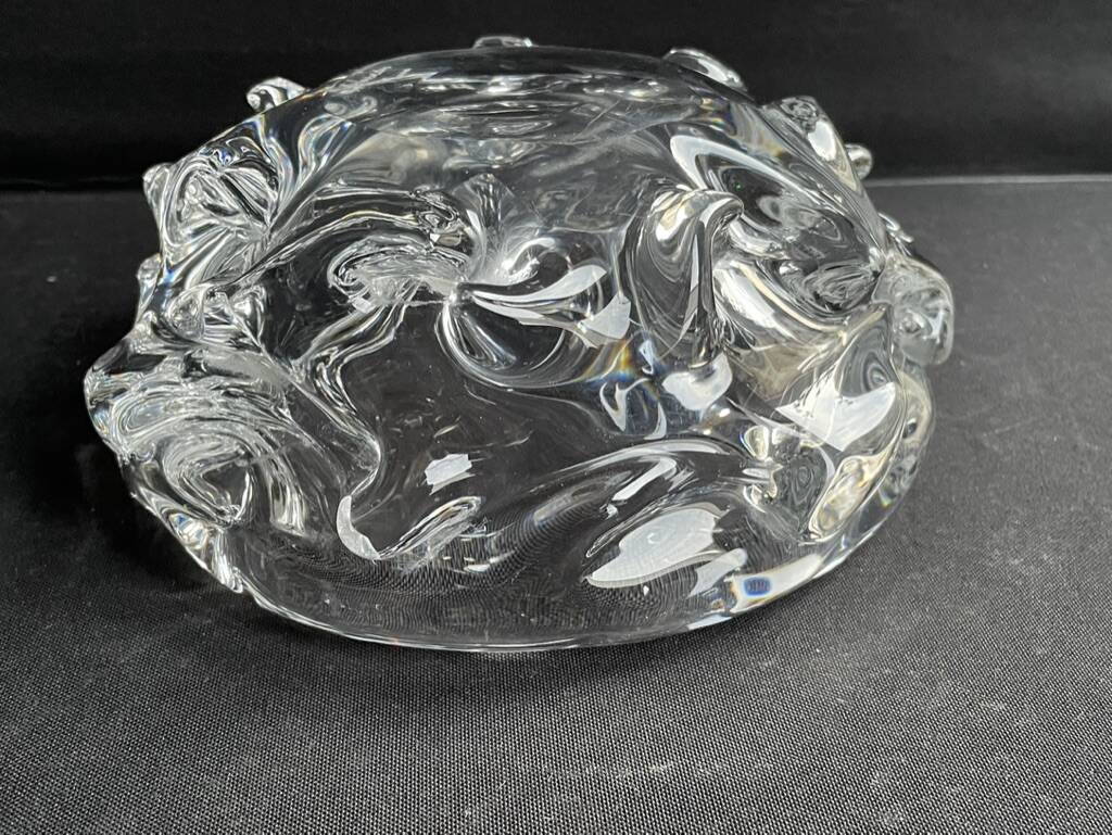 Important et lourd cendrier à cigares – Cristal – Schneider France