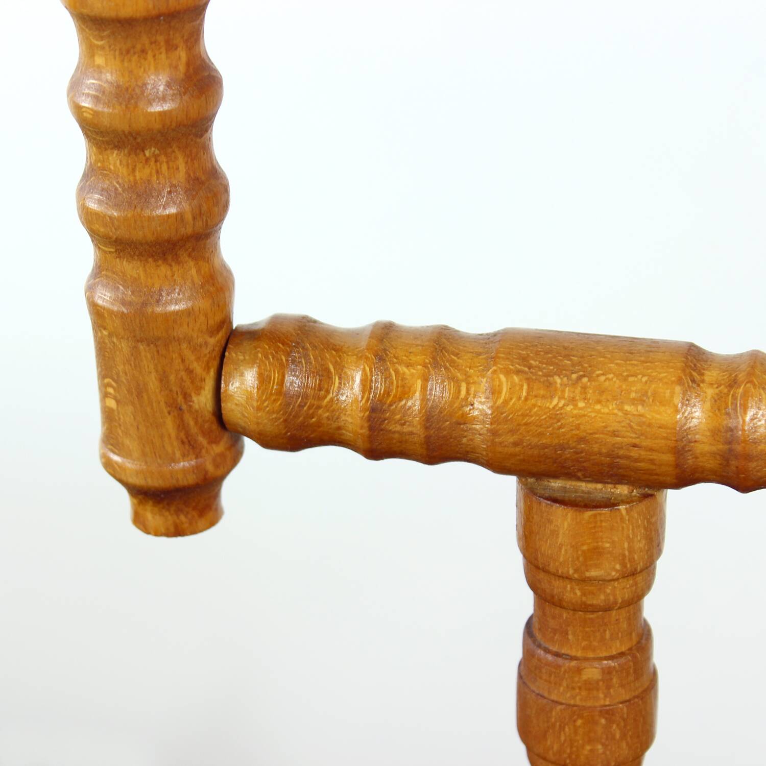 Mid-century wooden candle holder, Czechoslovakia, 1950s