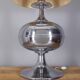 Large vintage 1970s table lamp in chromed metal, Italian design