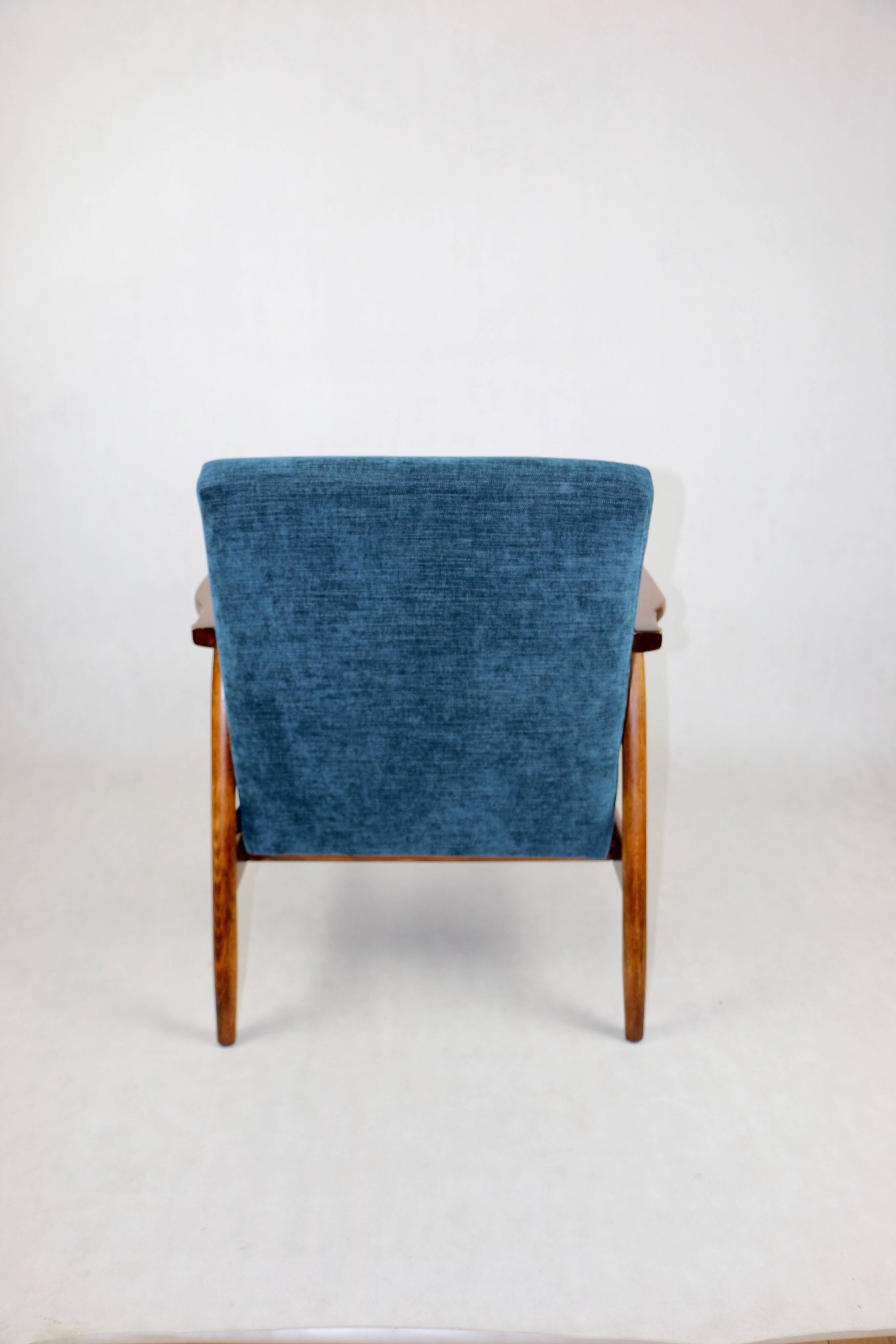 Fauteuil vintage, années 70 bleu - marine comme Lis