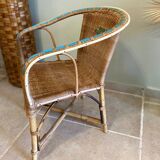 Rattan children's armchair