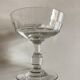 Set of 8 19th crystal crystal glasses with matching flat ribs