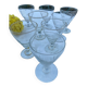 8 stemmed glasses