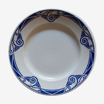 6 blue pattern plates