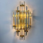 Venini Triedi cut glass wall sconce, Italy, circa 1970s