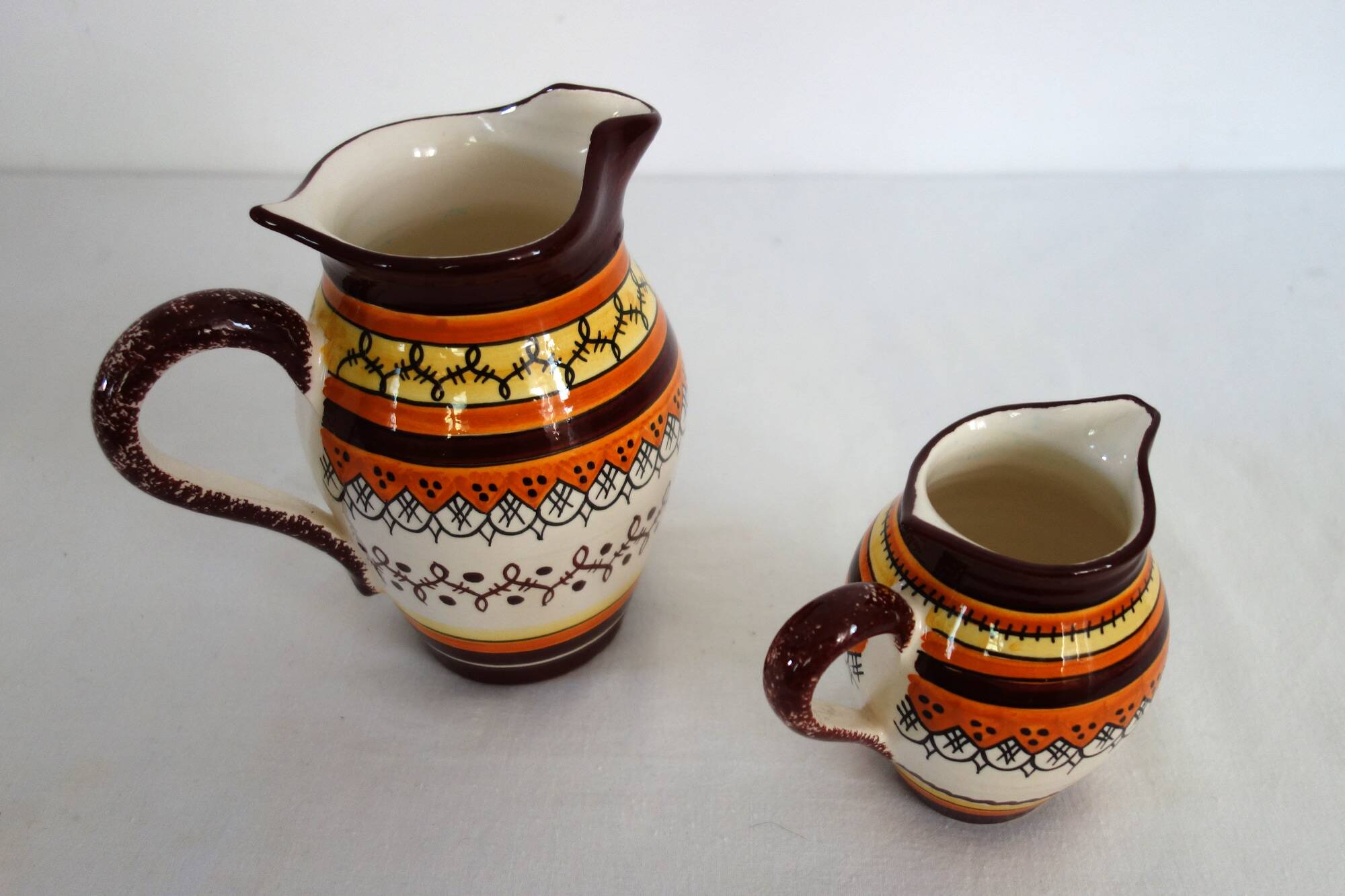 Henriot Quimper earthenware duo coffee service