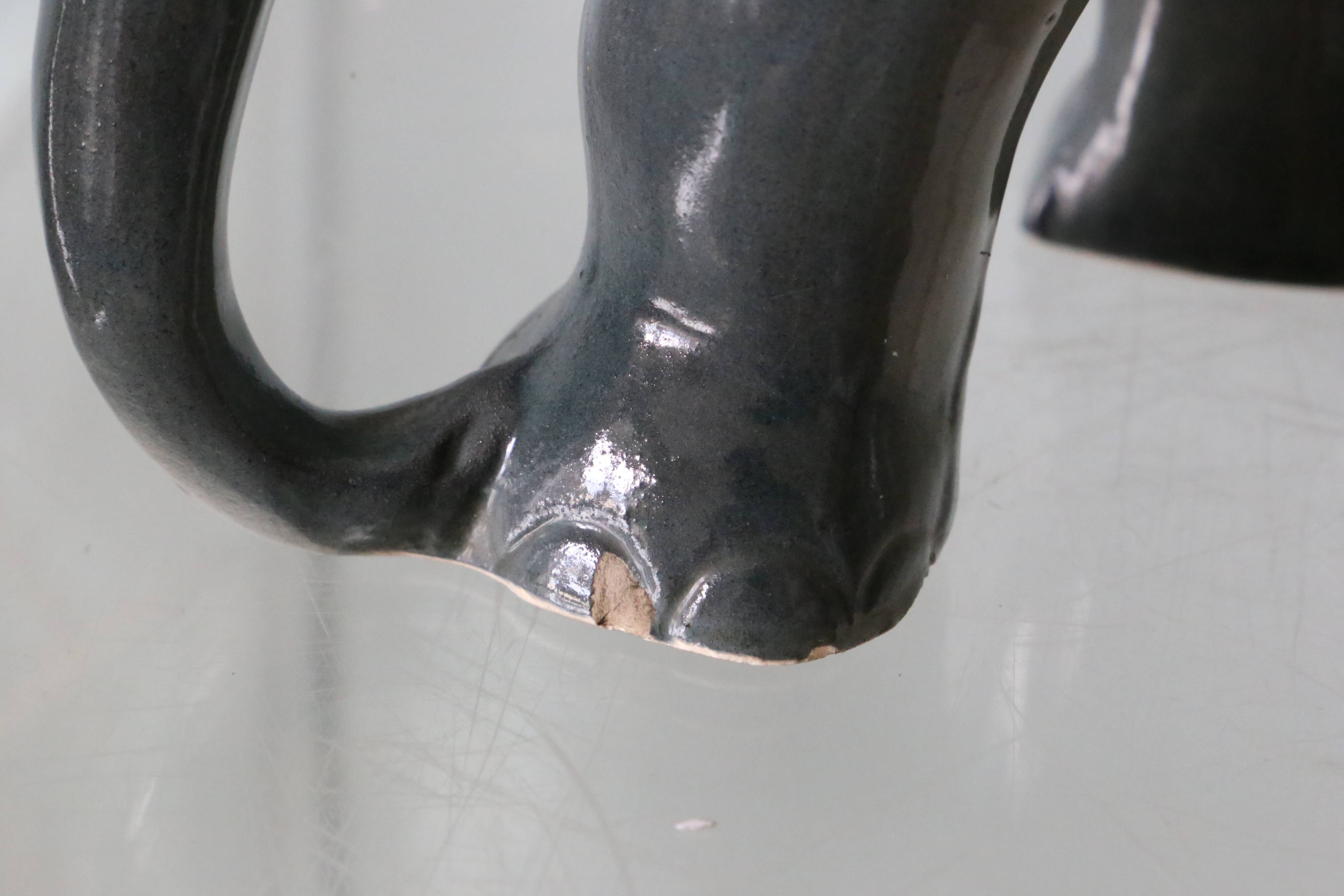 Ceramic elephant and baby elephant