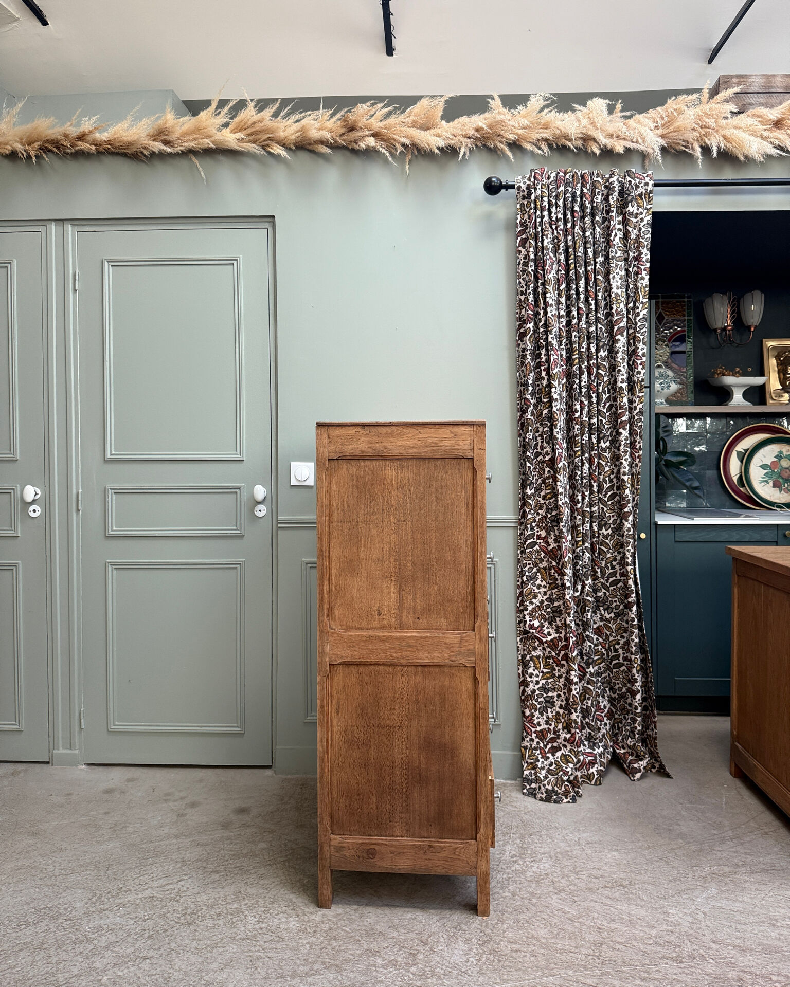 Large Art Deco oak chest of drawers (renovated)