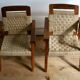Pair of children's armchairs in rope, attributed to Audoux Minet.