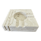 “Fratelli Mannelli” ashtray in travertine, design by Enzo Mari, Italy, 1970