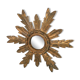 Sun mirror in gilded wood