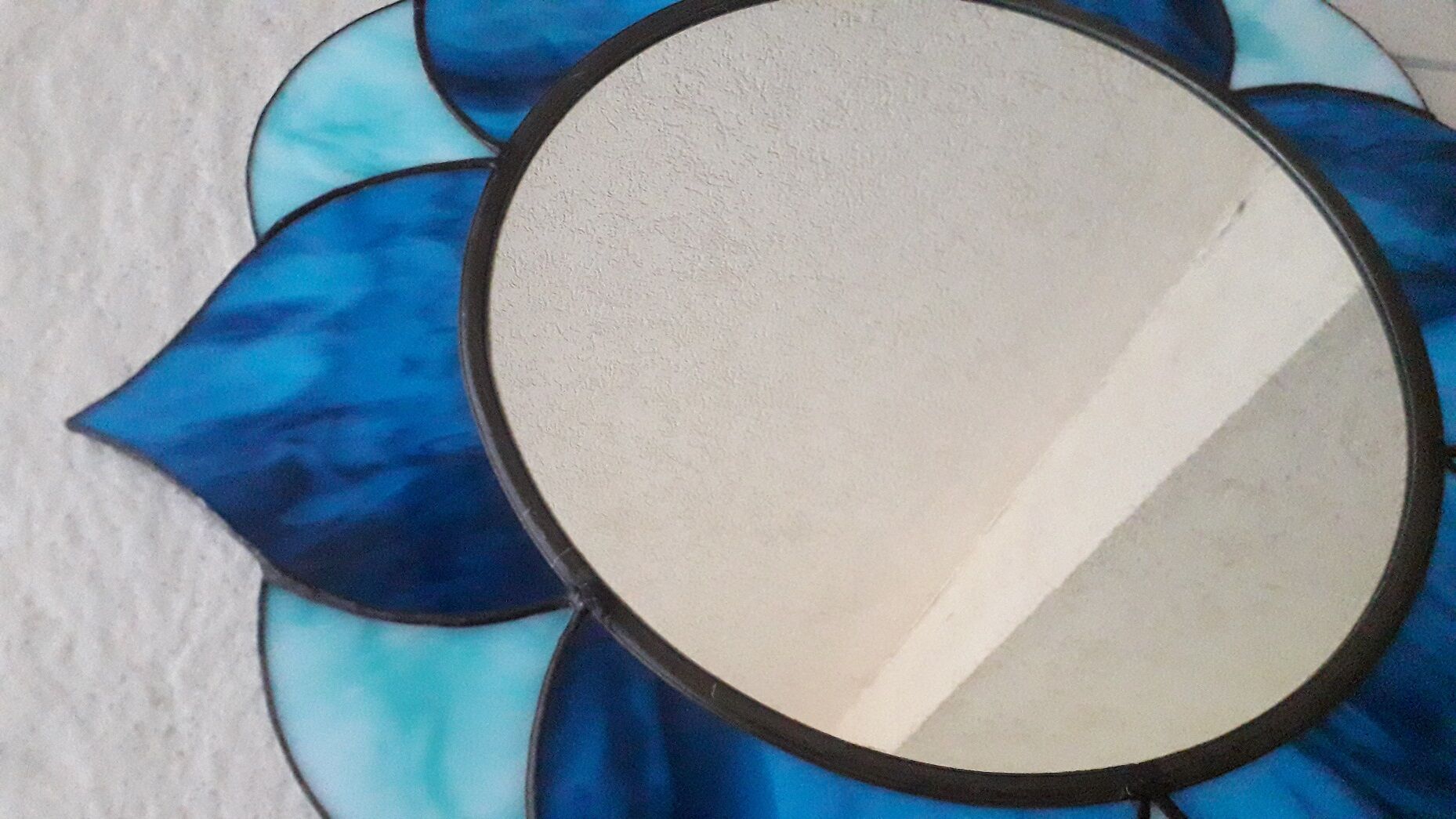 Stained glass mirror