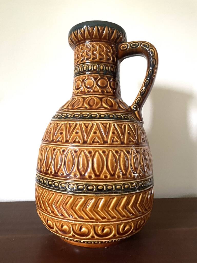 Large enameled jug, Germany, 1960