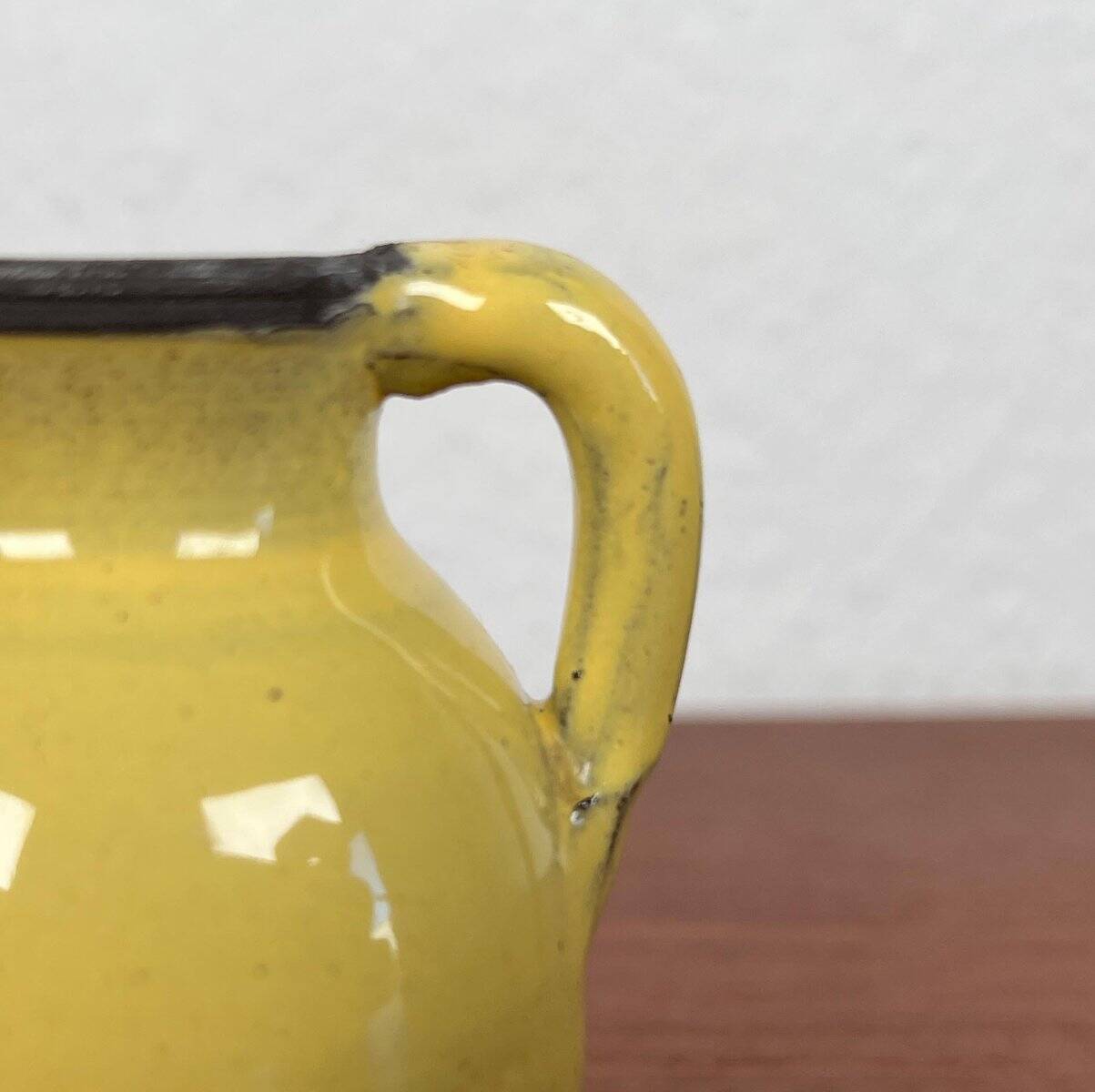 Petit vase carafe en poterie d'atelier du milieu du siècle de BKW Böttger Keramik Wandsbek, Hambourg, Allemagne, années 1960