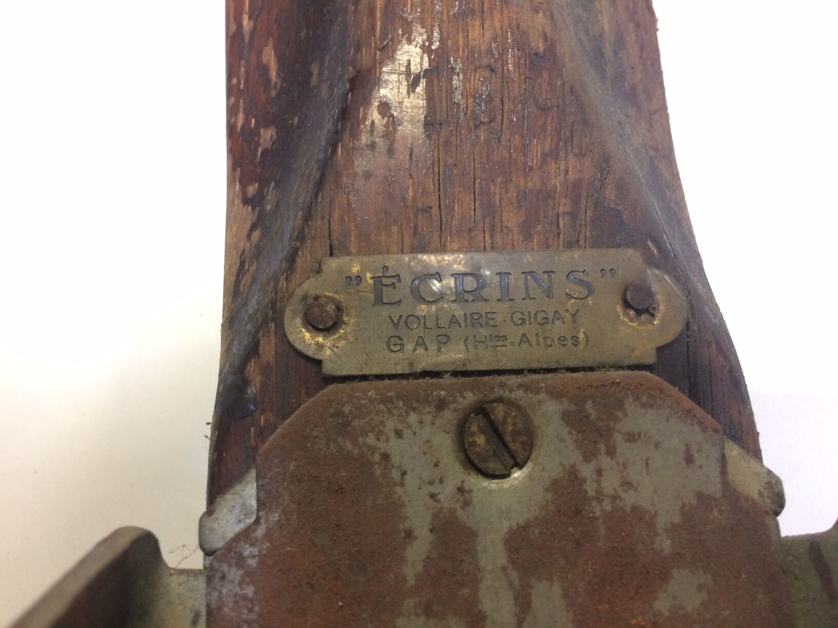Pair of old wooden skis 1900