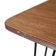 Table d'appoint vintage en formica et métal des années 1950