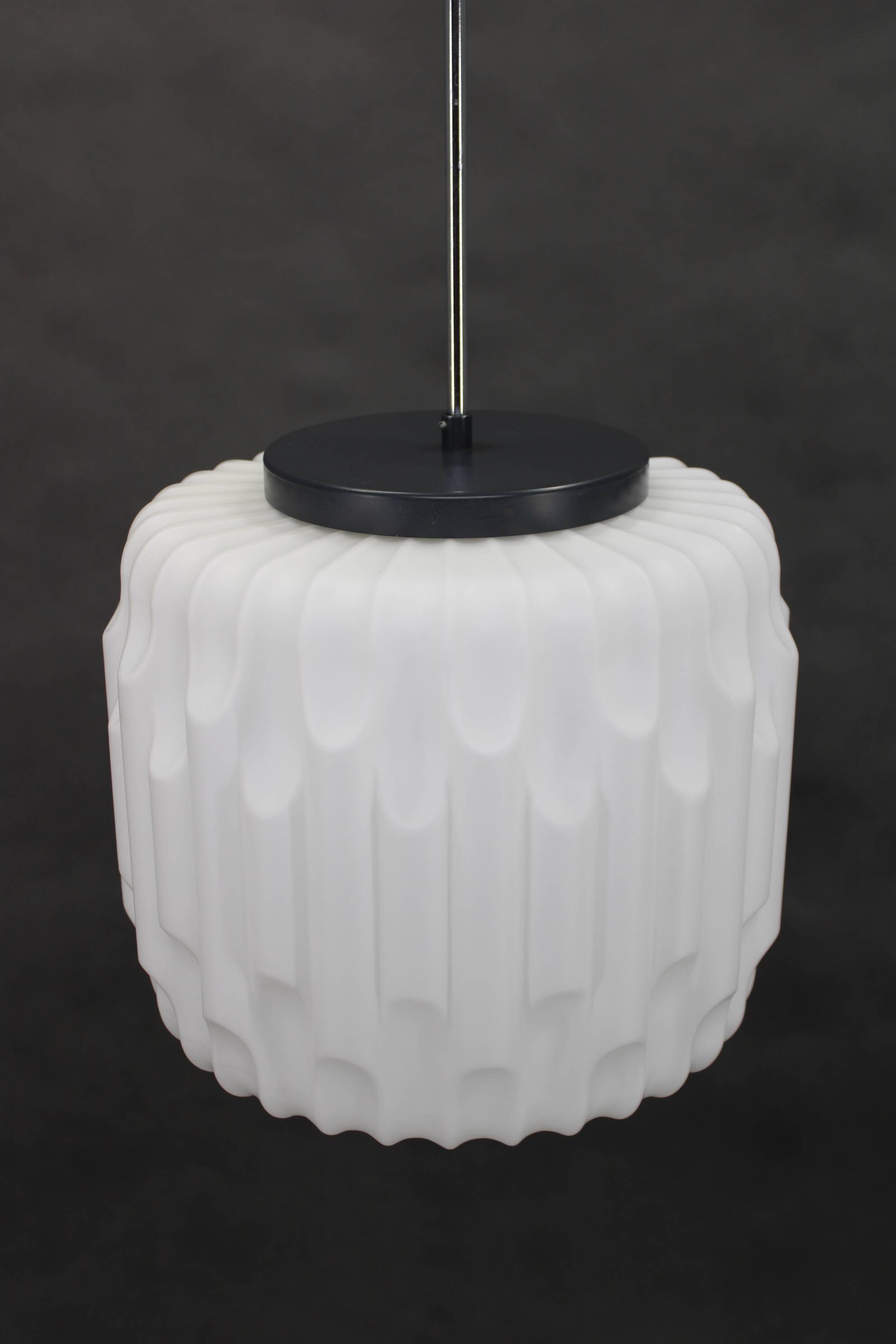 1970s Glass Pendant Light, Czechoslovakia