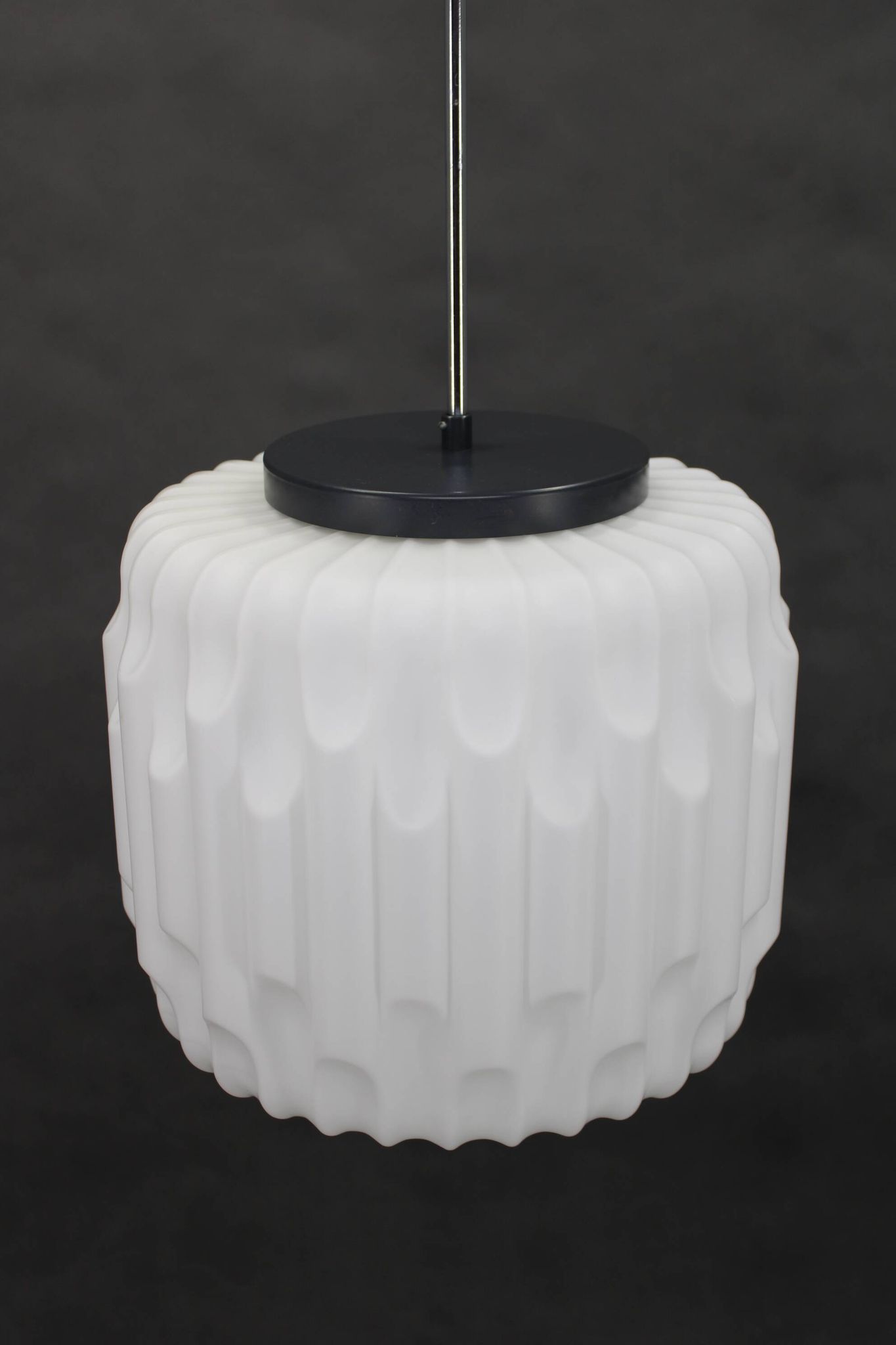 1970s Glass Pendant Light, Czechoslovakia