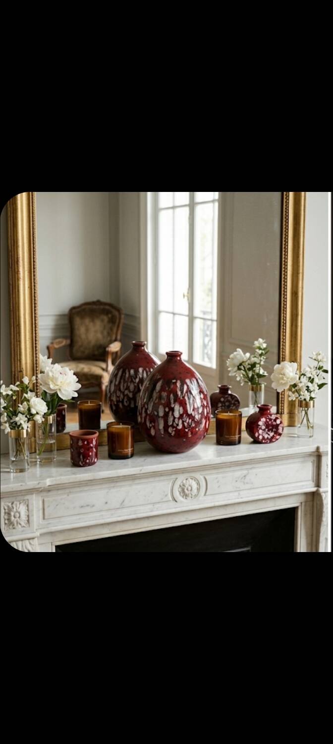 Collection Trio "Rouges de Vallauris" – Marius GIUGE – Design 1960