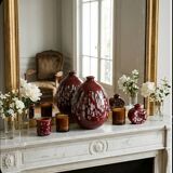 Collection Trio "Rouges de Vallauris" – Marius GIUGE – Design 1960