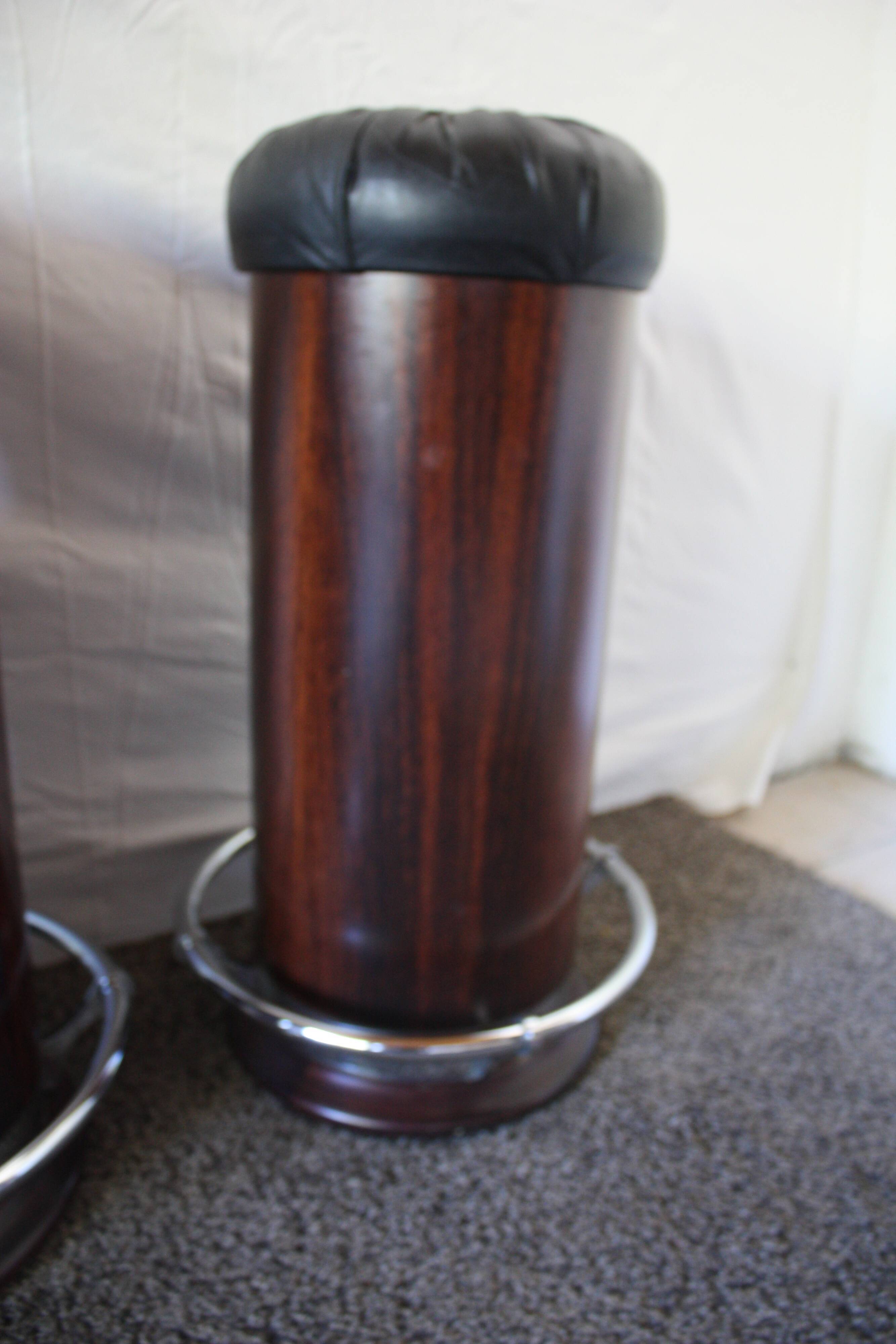 Art deco style rosebar stools