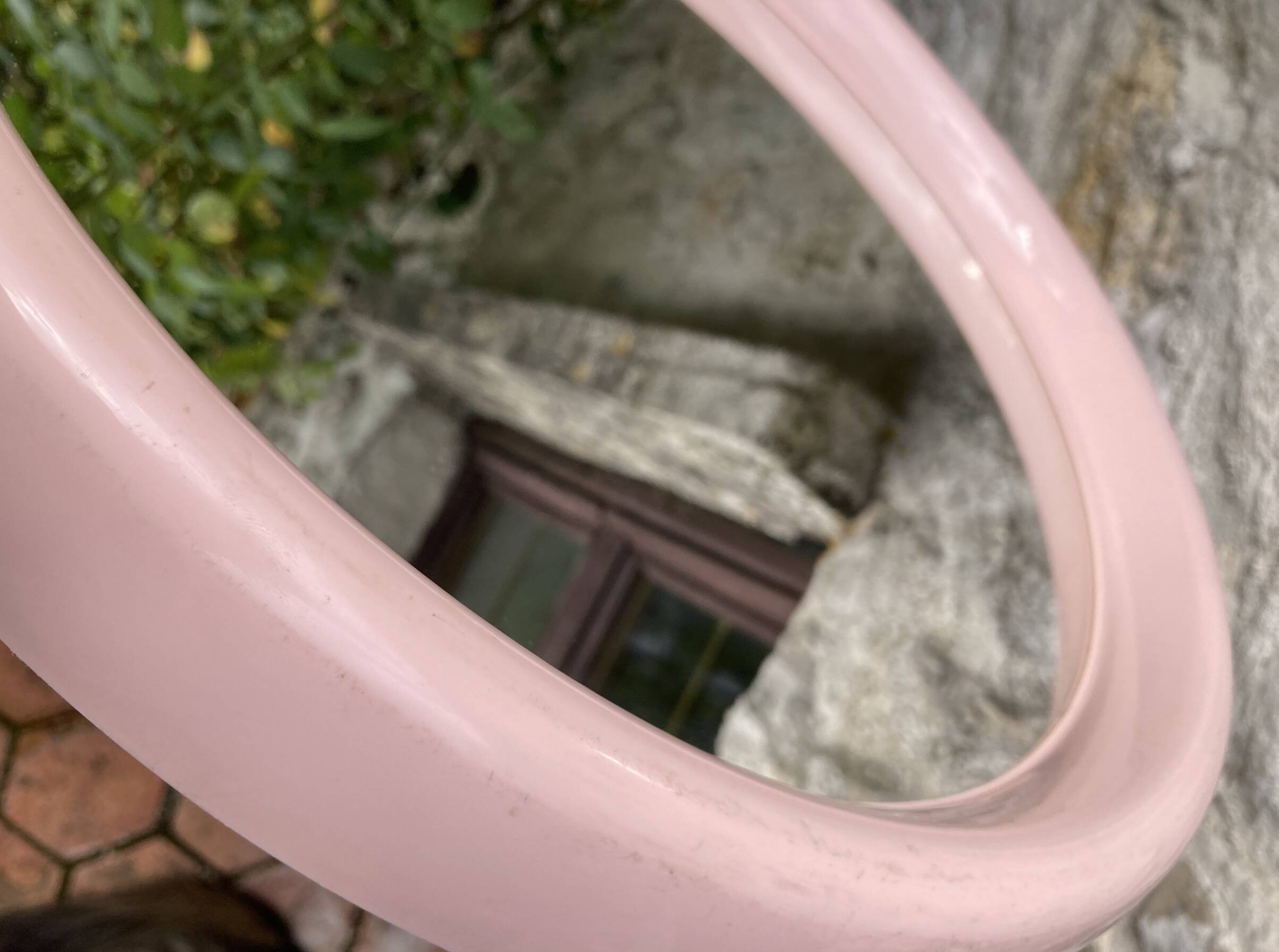 Vintage pink mirror