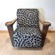Art Deco Limed Oak Club Chair from De Coene, Belgium, 1930s