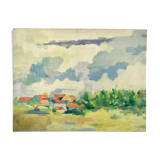 Landscape on canvas