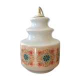 Vintage opaline pendant light