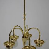 Art Deco Large Chandelier, 1920s, Restored