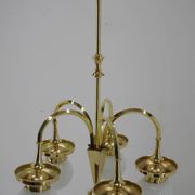 Art Deco Large Chandelier, 1920s, Restored
