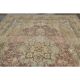 1970s Vintage Persian Handmade Wool Green Area Rug 285x390