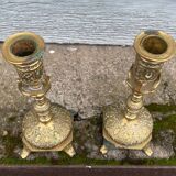 Old pair of candlesticks