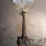 Opalescent tulip lamp 1900