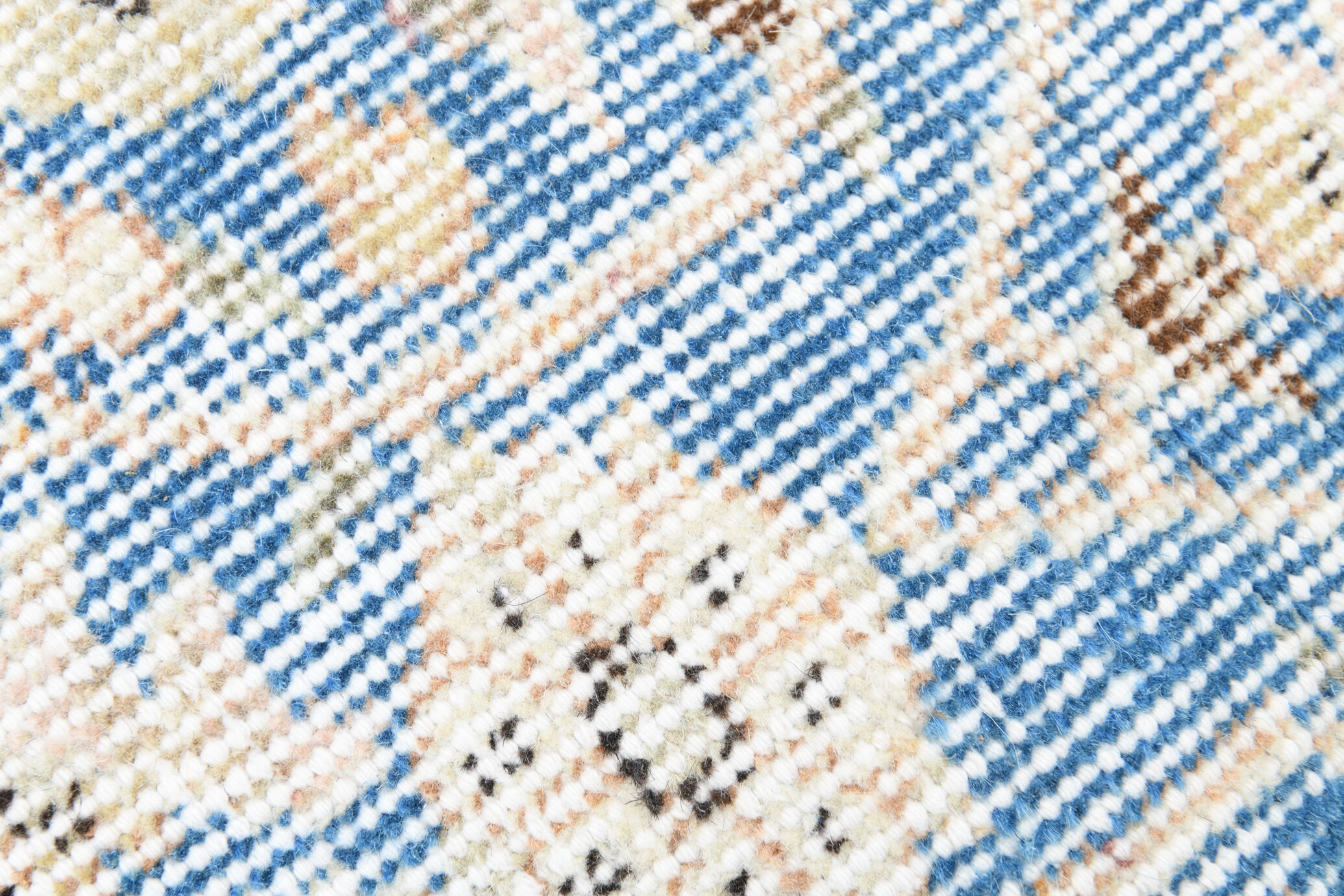 3x10 Turkish vintage runner rug hand-made blue runner 3x10 runner 310x75cm