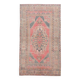 Tapis turc vintage bleu marine et rouge