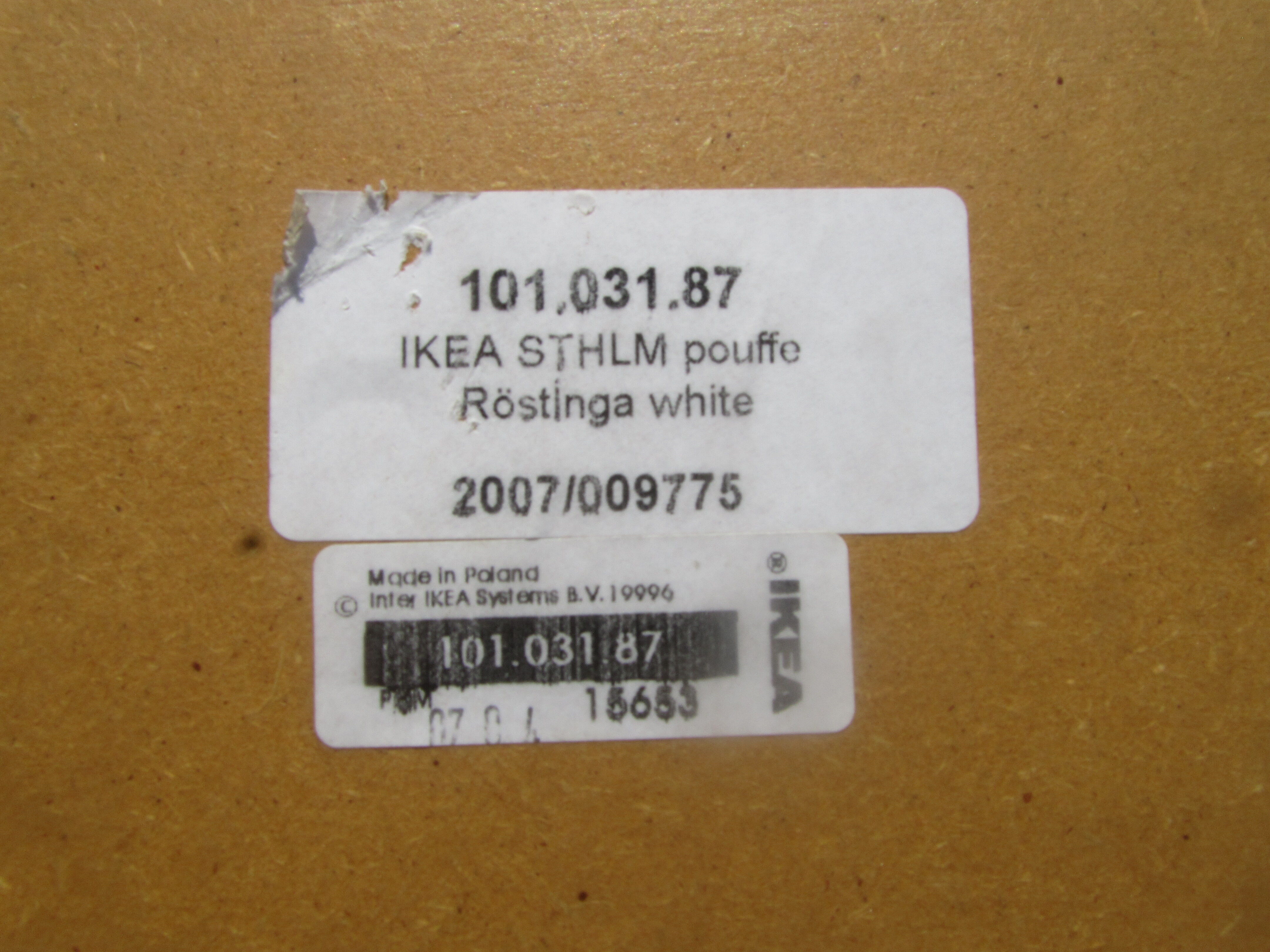 Tabourets, Ottoman Stockhom Ikea Rstinga swivels, removable Made in Poland