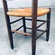 French Provincial Design Rush Dining Chairs, 1940s, Set of 8