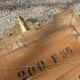Old stucco and gilded wood mirror 50x65cm