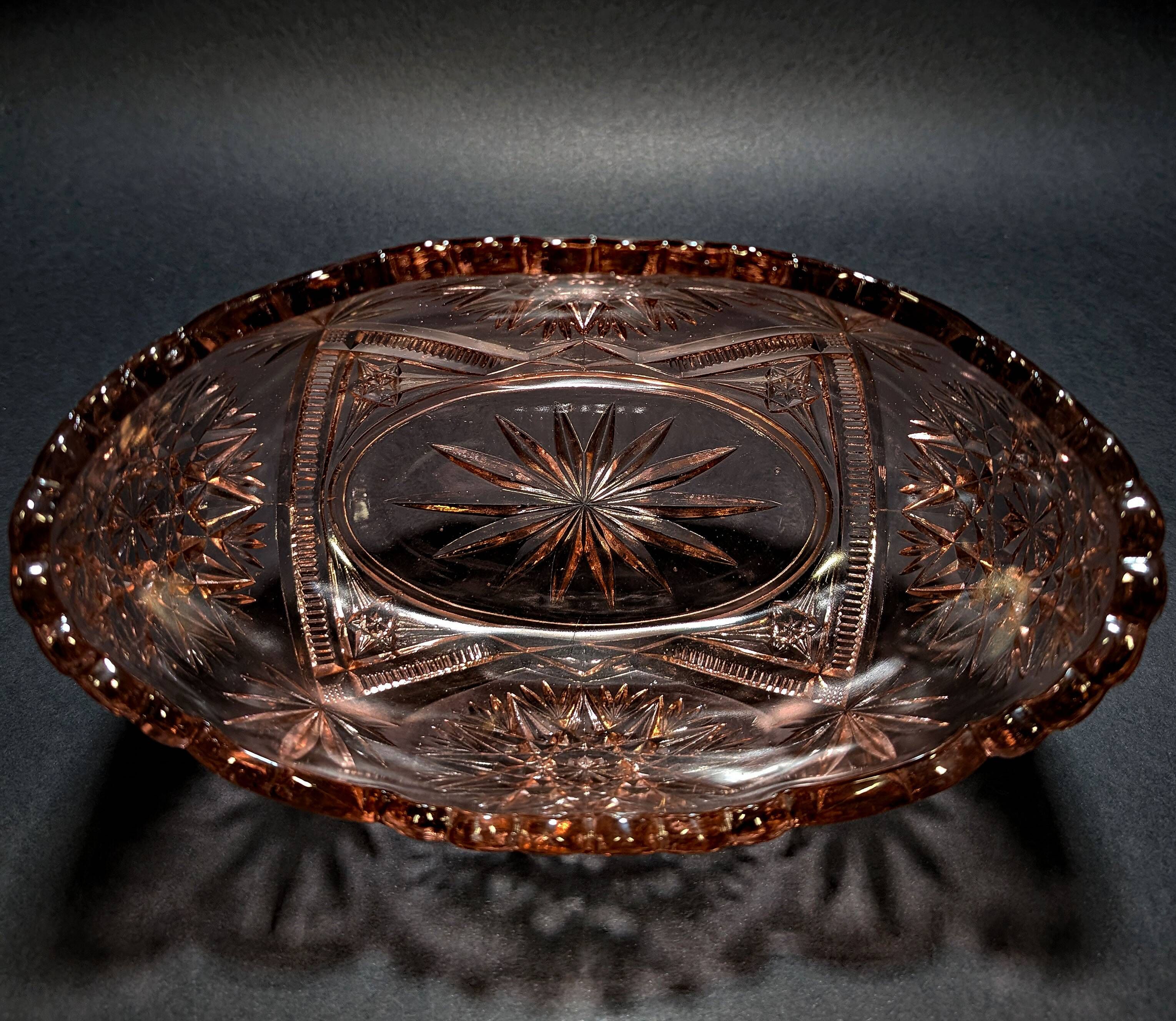 Vintage coupe in Depression Glass (Rosaline Glass)