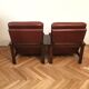 Brown vintage armchairs, 1960s