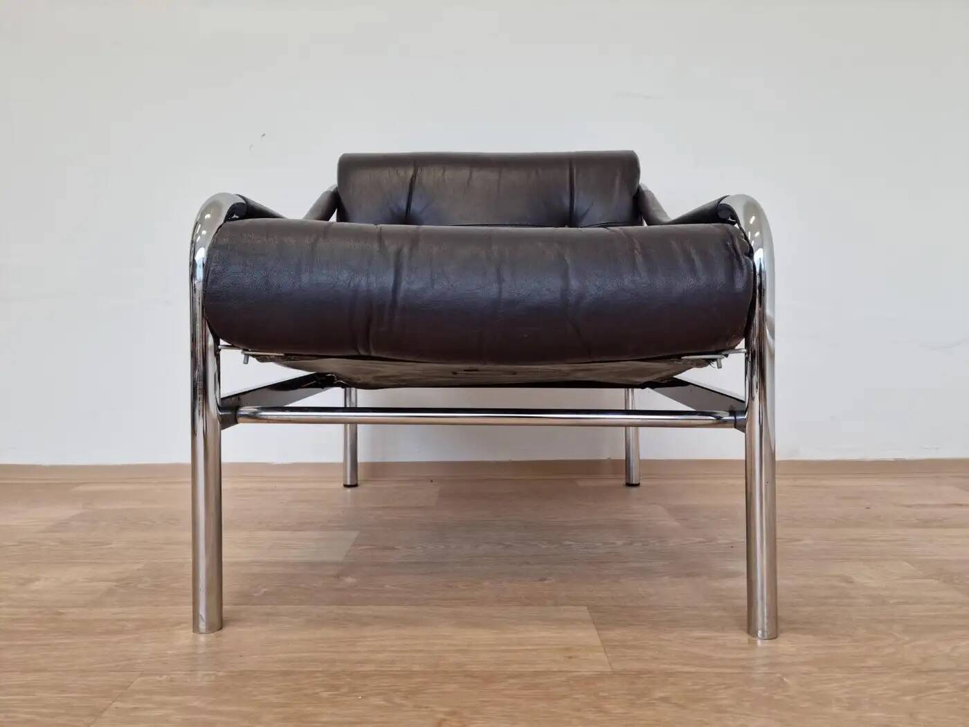 Pair of leather chairs designed by Tim Bates for Pieff, England, circa 1970s