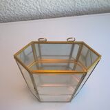 Wall brass showcase
