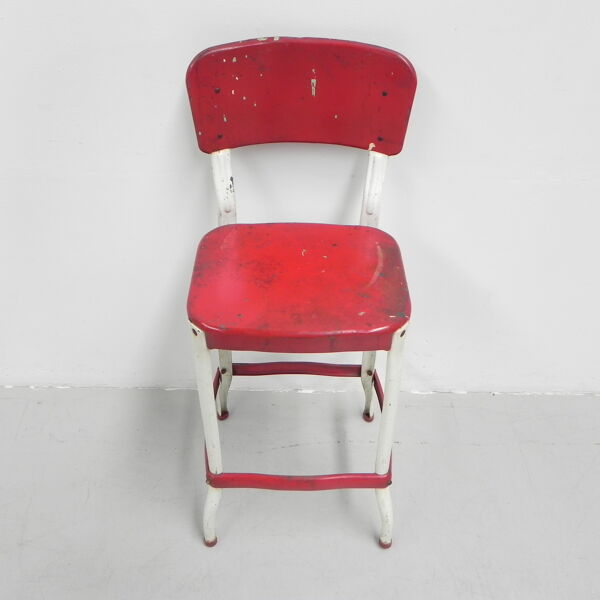 Tabouret de bar industriel en acier, tabouret, Cosco