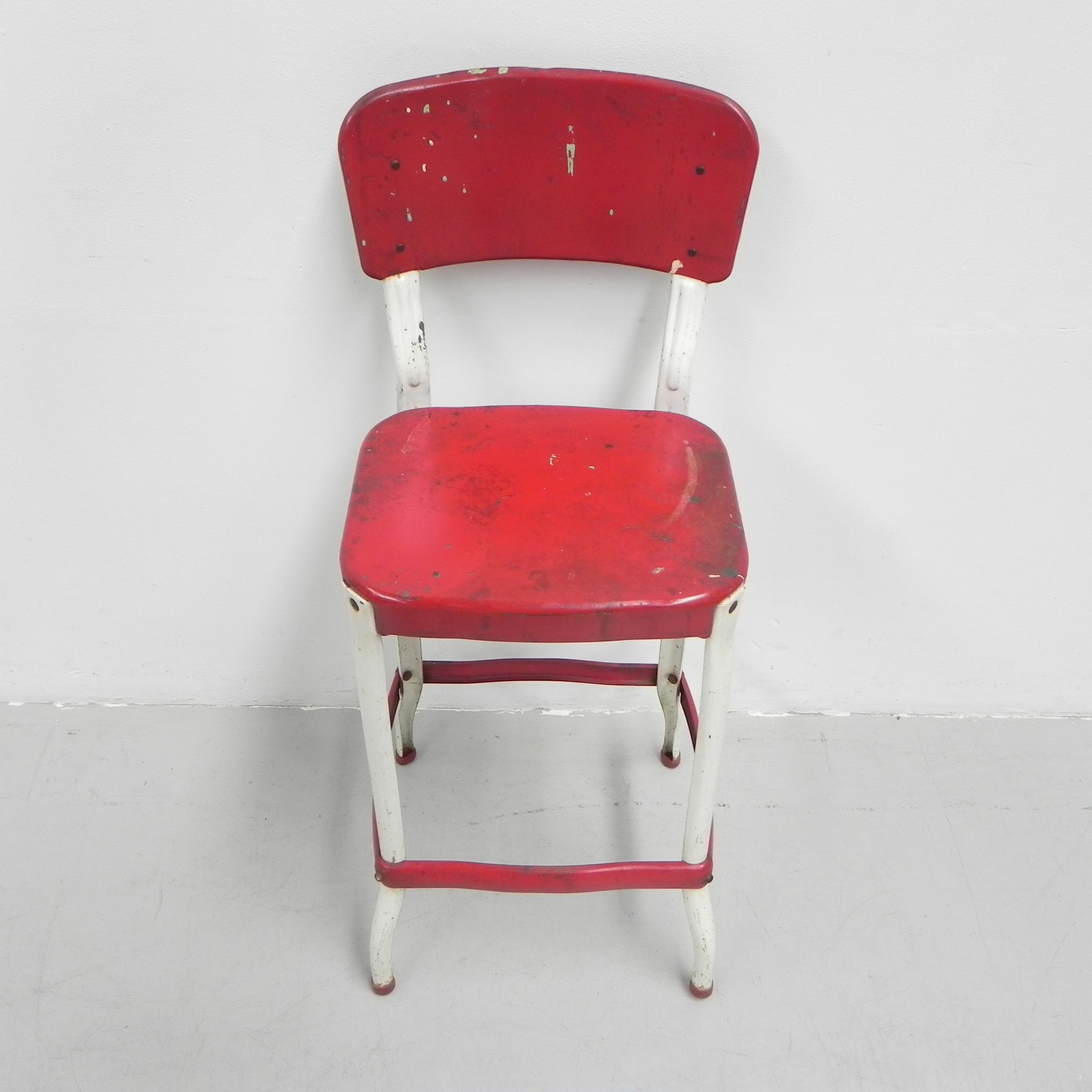 Industrial steel bar stool, stool, Cosco