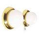 opaline glass and brass vintage wall lights by Kaiser Leuchten, Germany 1970s