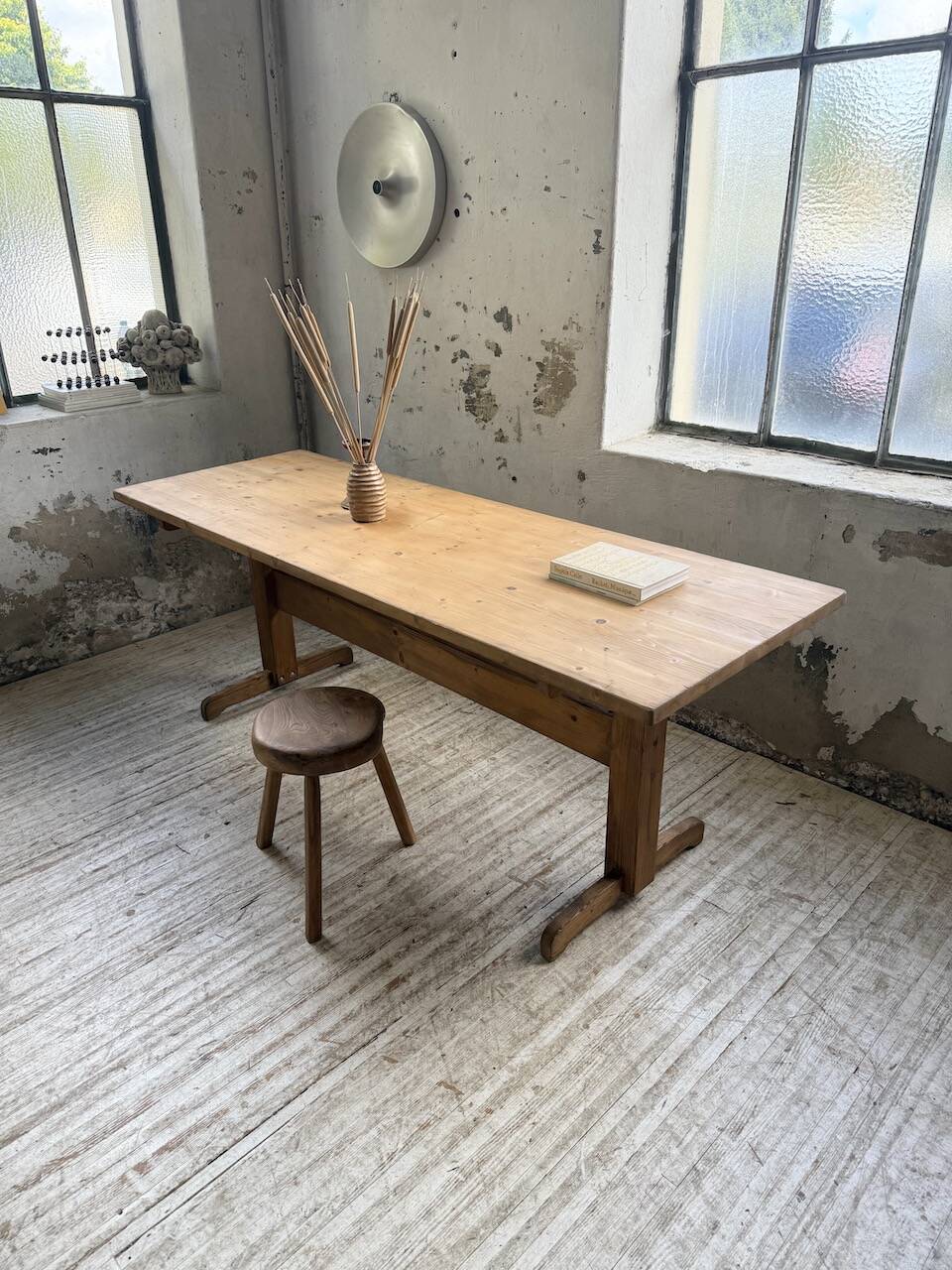 Perriand mountain furniture pine dining table