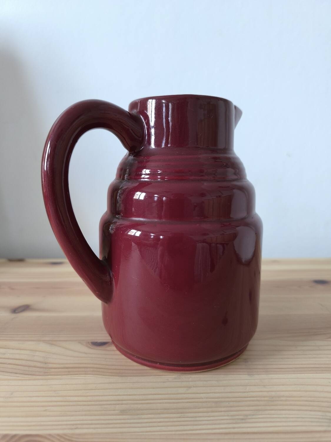 Vintage earthenware pitcher PL France