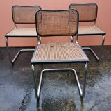 Trio de chaises B32 de Marcel Breuer