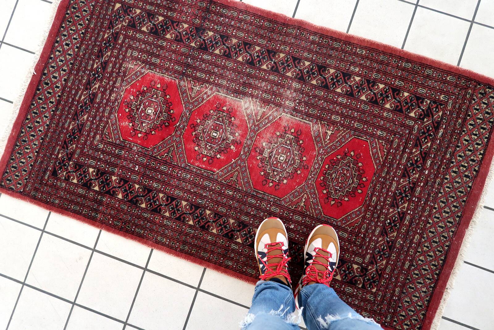 Tapis Vintage Fait Main Boukhara – 94 x 163 cm - 1C1022